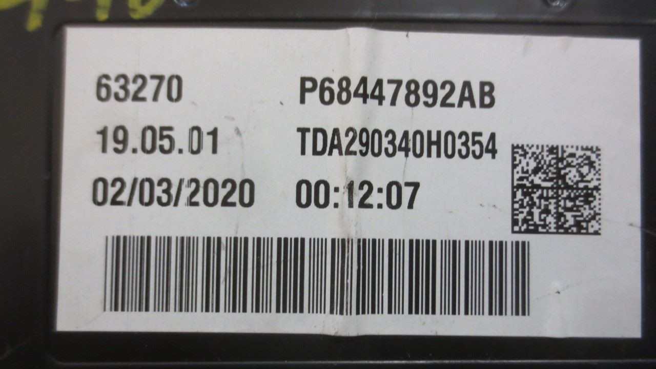 Temperature Control Module, Front Fits 20 PACIFICA 160286