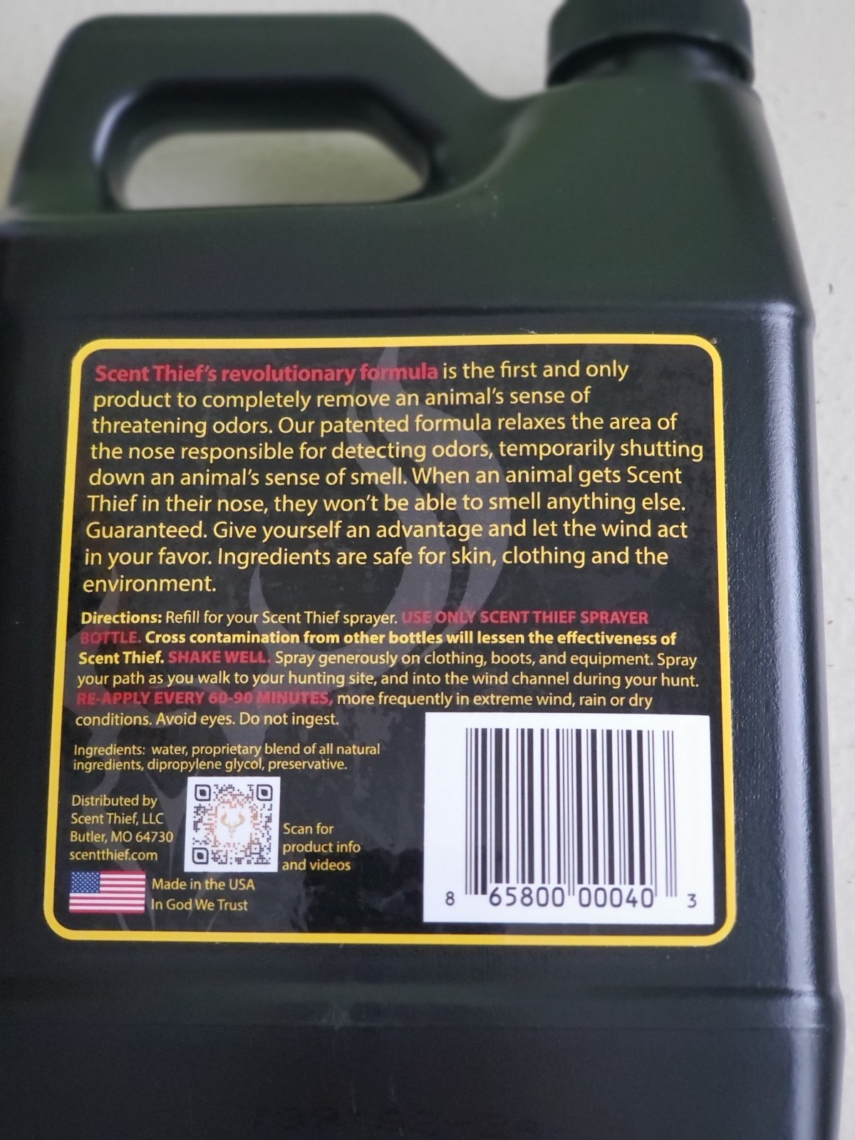 Scent Thief Field Spray Combo Pack 12 Oz with 32 Oz Refill - 1232COMBO