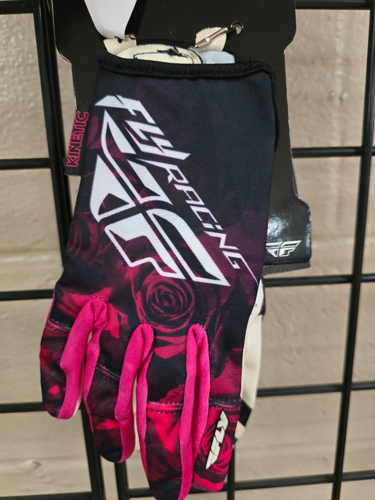 FLY RACING KINETIC LDS GLV PNK/BLK MD 7/M