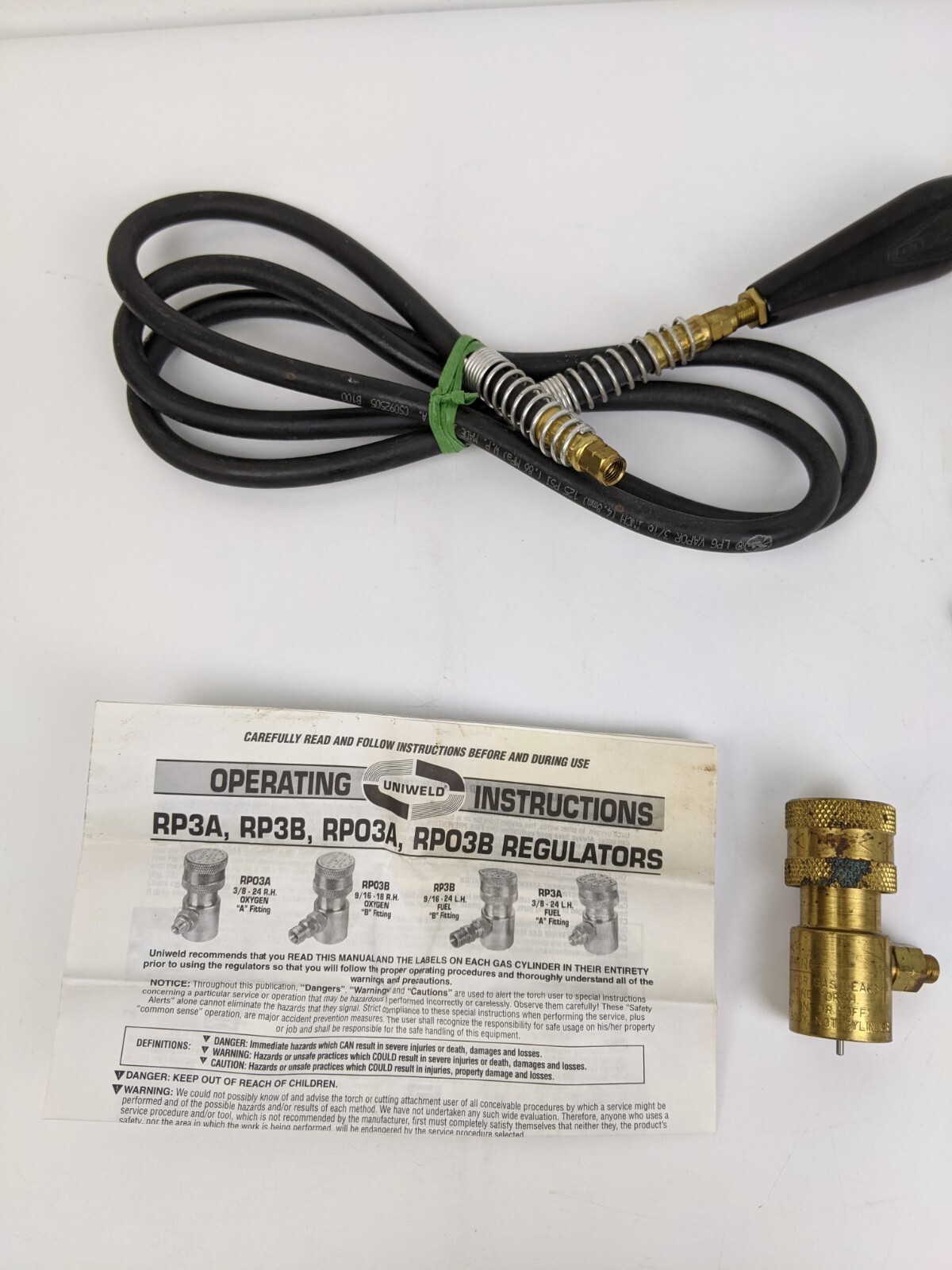 Uniweld RP3 Regulator Hose Tips Lot SM36 SM38