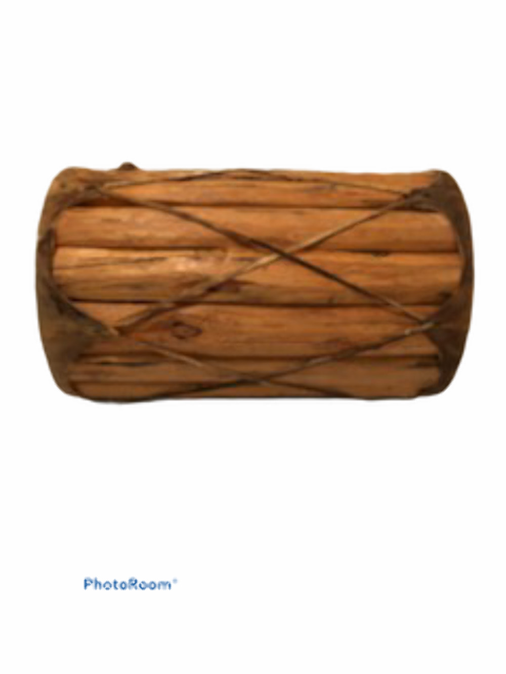 African Hand Carved Wood Drum