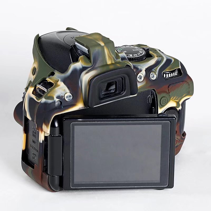 Silicone Body Case Protector Armor Skin For Nikon D5200 Camera