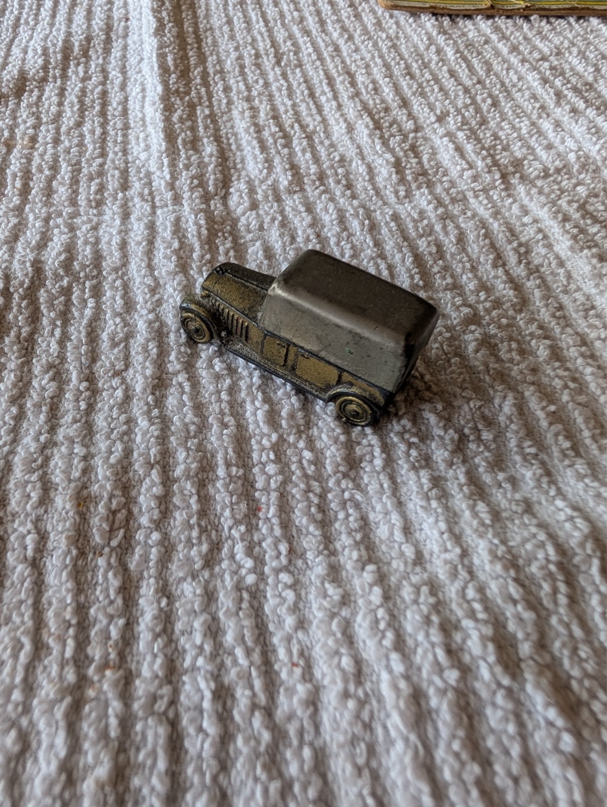 Pencil Sharpener Die Cast Car Automobile Made Germany gold 1930's Antique