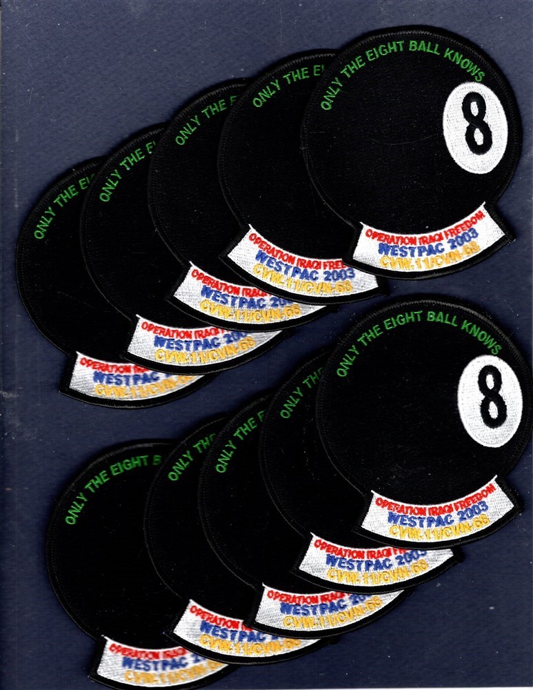 Dealer Lot CVN-68 USS NIMITZ CVW-11 WESTPAC 2003 NAVY Squadron Patch Set of 10