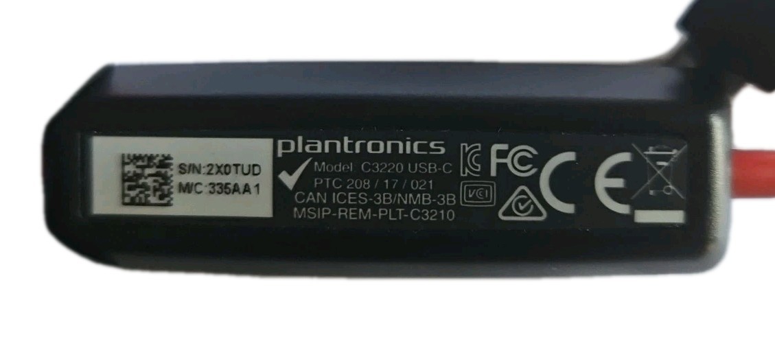 Plantronics Blackwire C3220 USB-C Headset