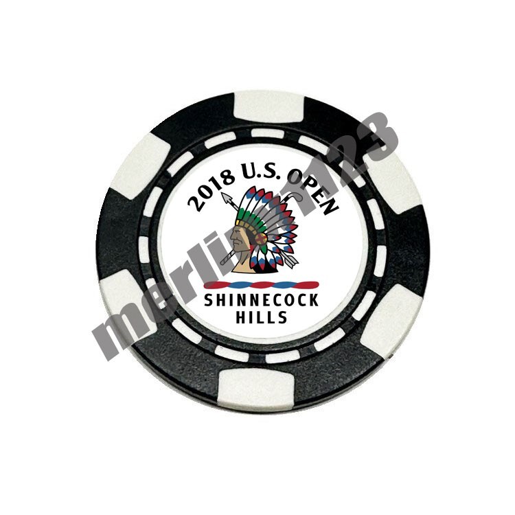 2018 US Open Shinnecock Hills - Dia-magnetic Clay Poker Chip Golf Ball Marker