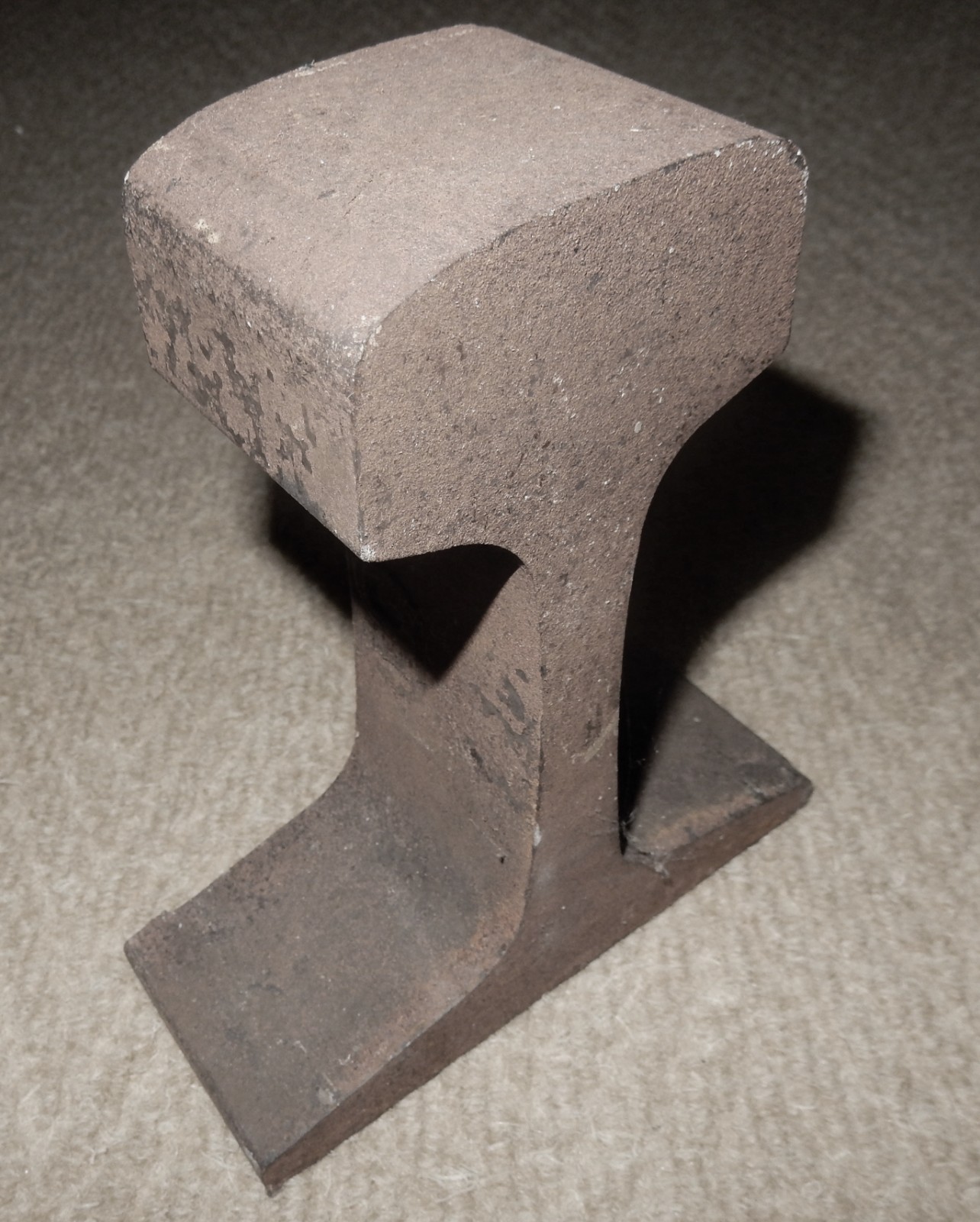 Steel Railroad Rail Train Track 2-1/4”- Anvil/Door-Stop/Collectable