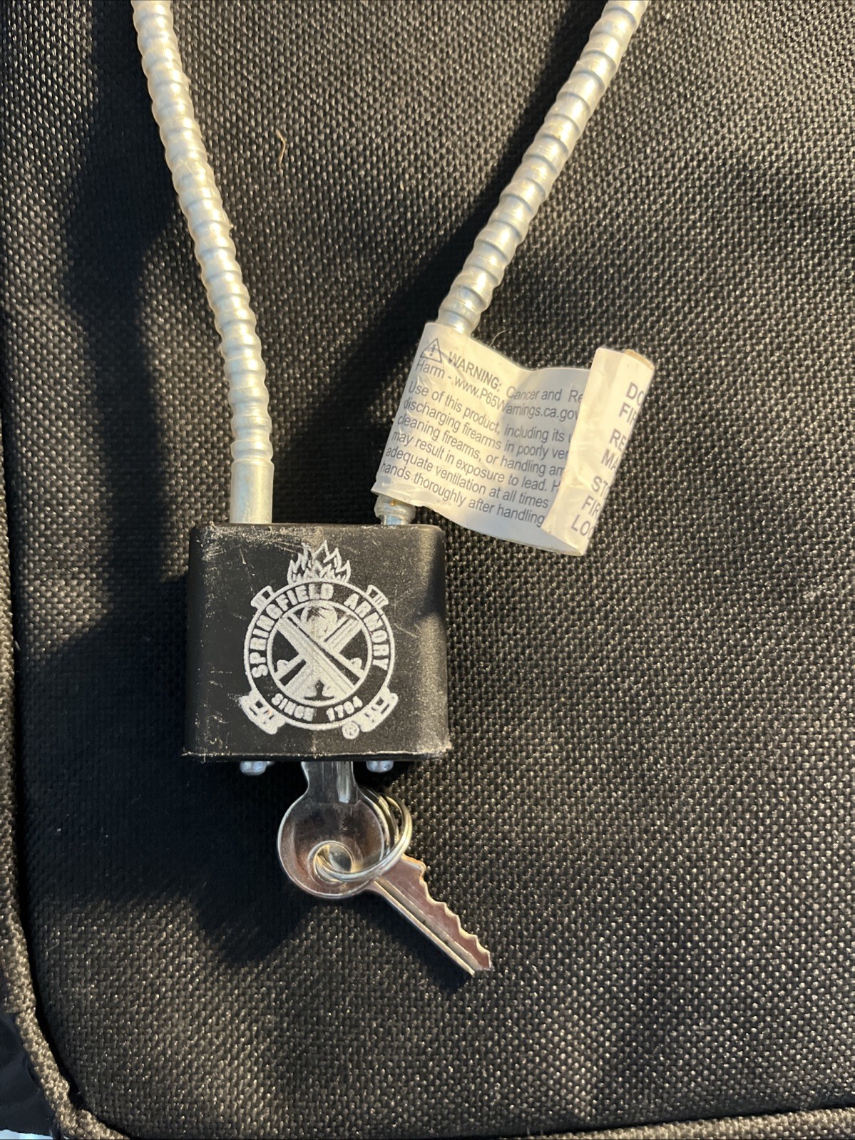 Springfield Armory Gun Lock Cable Lock Box Lock - New OEM - Fast Shipping