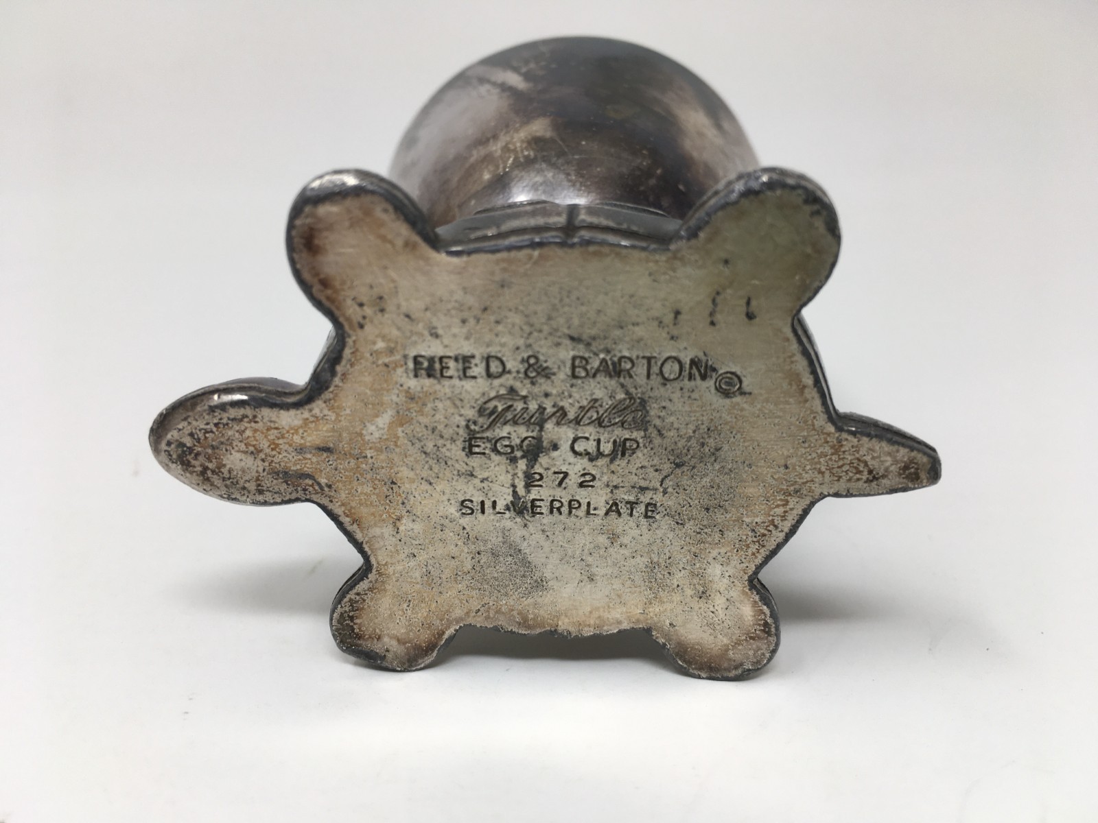 Vintage Reed & Barton Silver Plate Egg Cup - Turtle #272