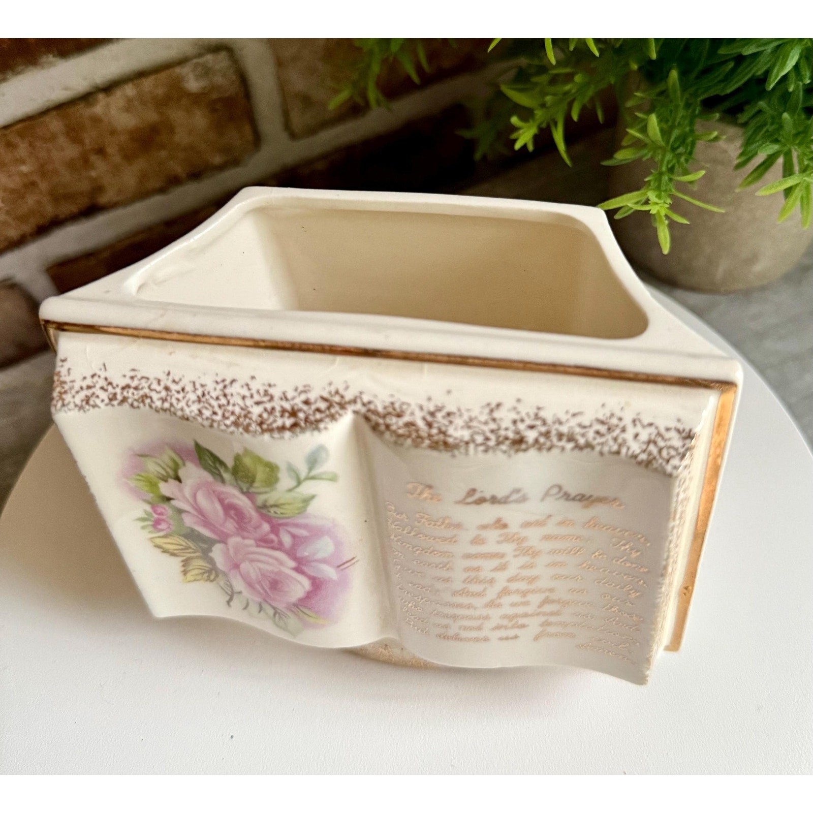 Lord's Prayer Wall Pocket Vase