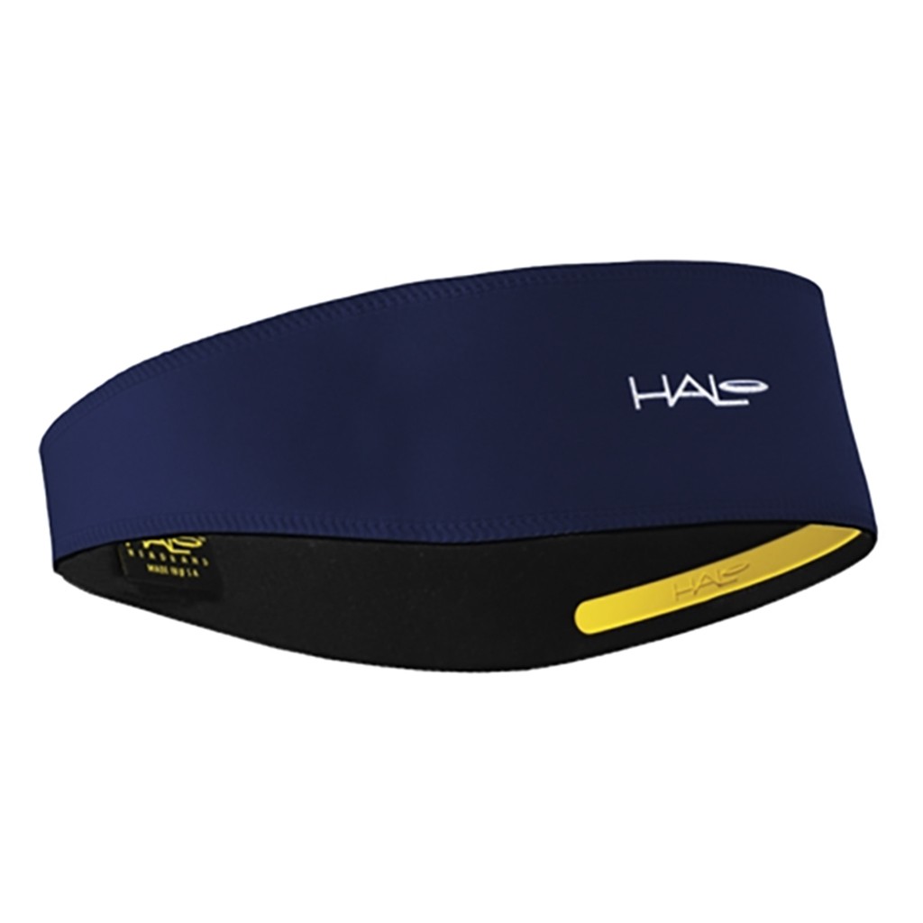 Halo II Navy Blue Sweat Block Headband with Dryline Fabric & U.S.A. Made