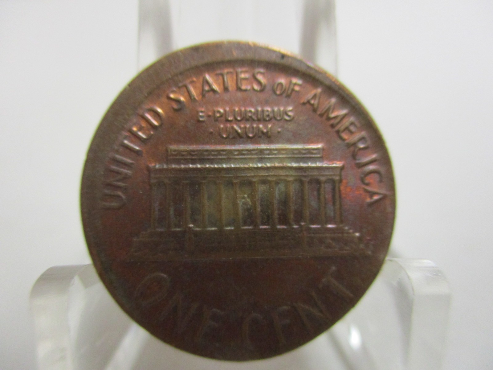 Error 1981 Lincoln Memorial Cent Broadstrike Not Centered Uncirculated Condition