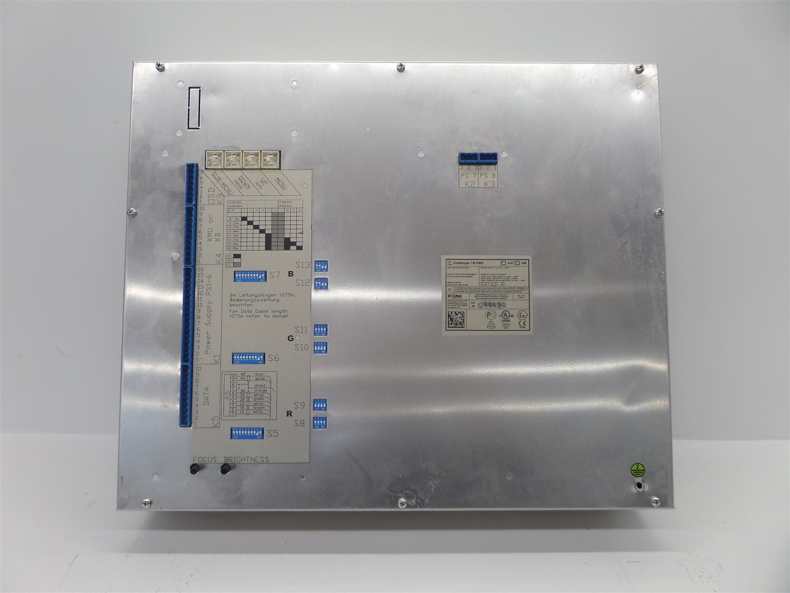 Gecma Challenger 18I-FMO Terminal Display Unit - Missing Ground Pin