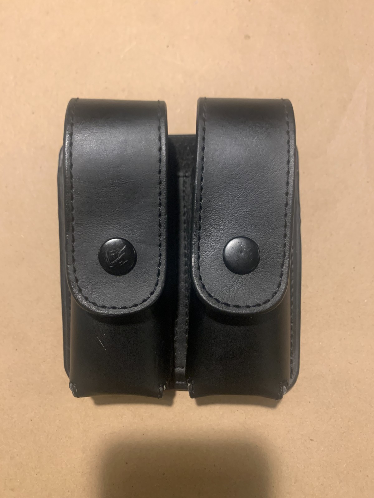 Leather Police OC Spray Double Pouch