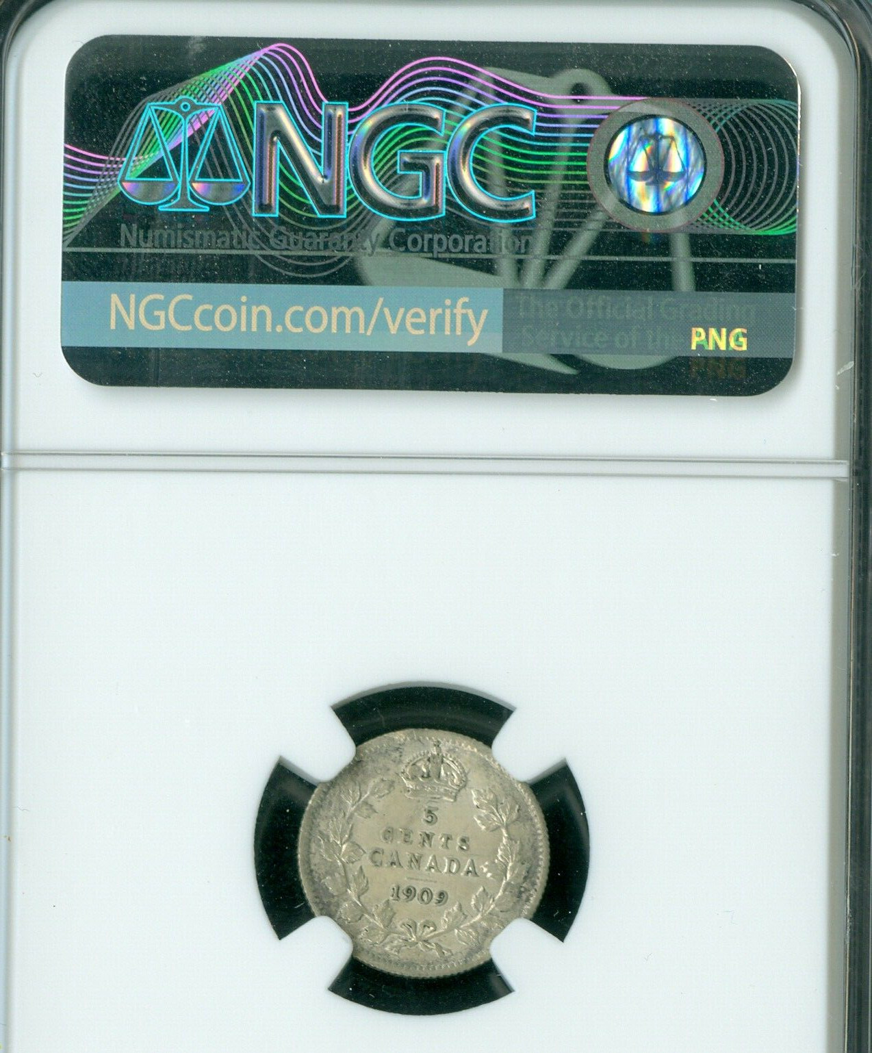 1909 HOLLY POINTED LEAVES BOW TIE NGC AU58 DETAILS *