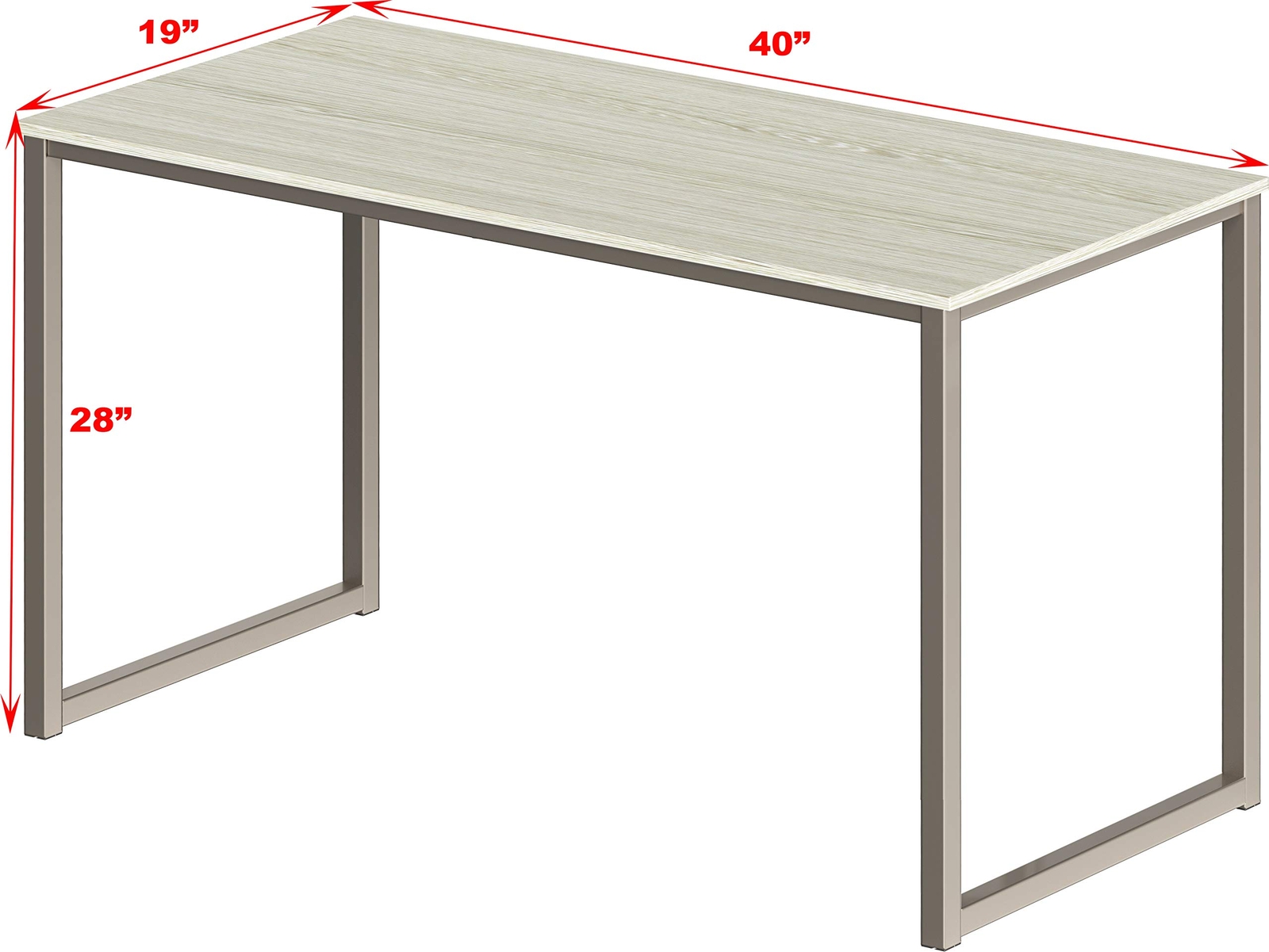 Home Office 40inch Computer Desk Maple