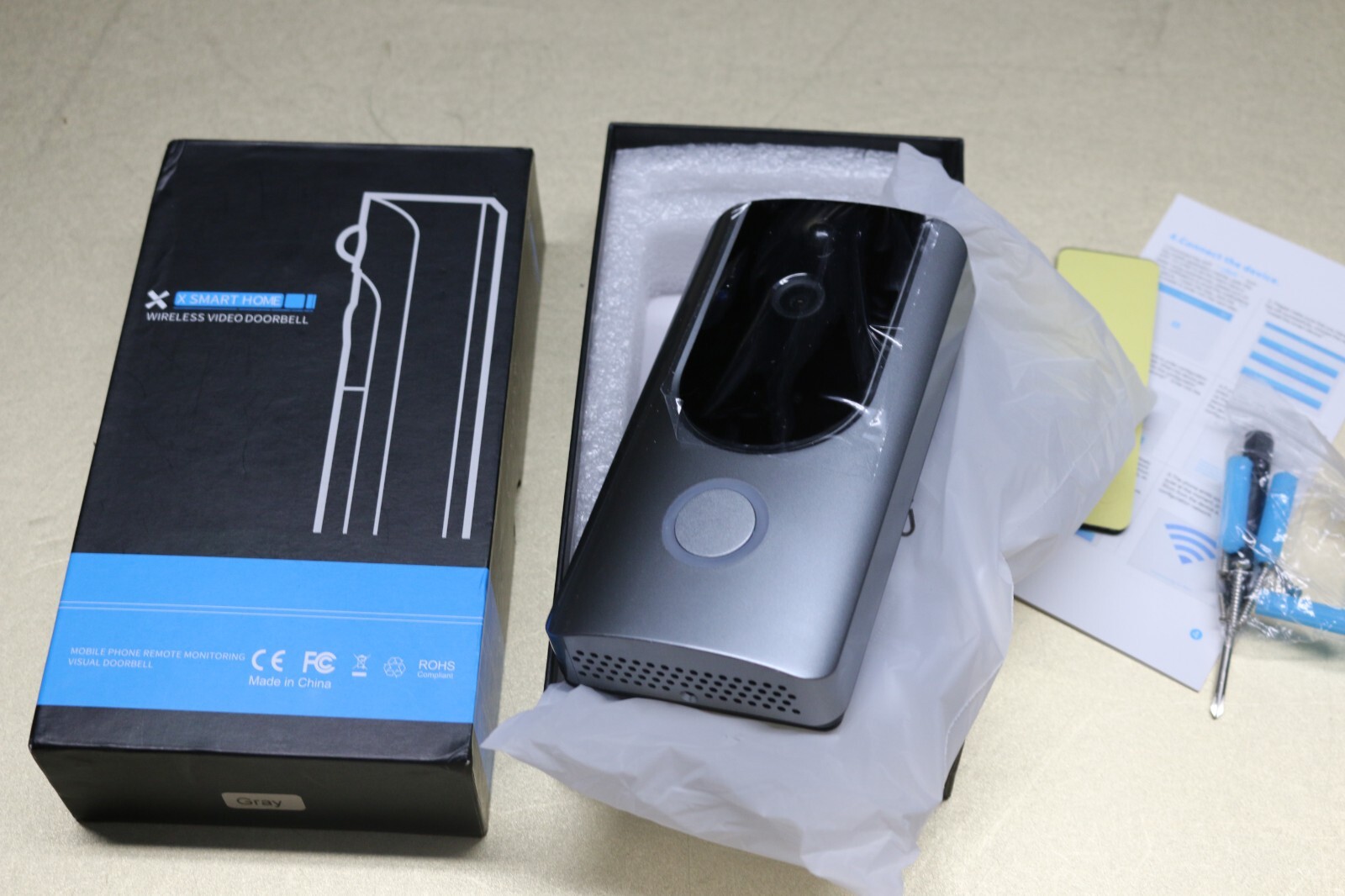 NEW IN BOX Smart Home Wireless Video Doorbell, mobile phone remote monitoring