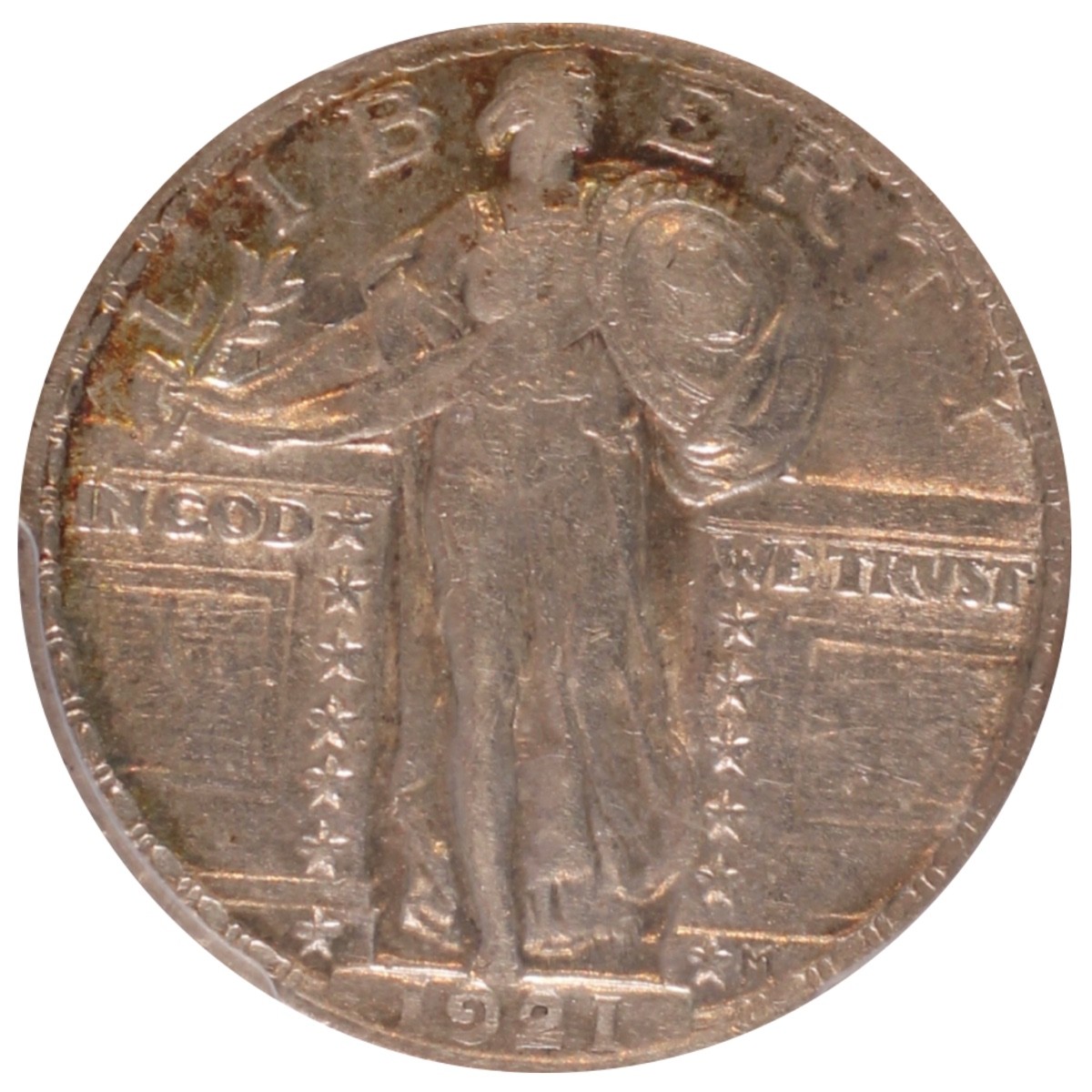 1921 25C Standing Liberty Quarter PCGS AU55