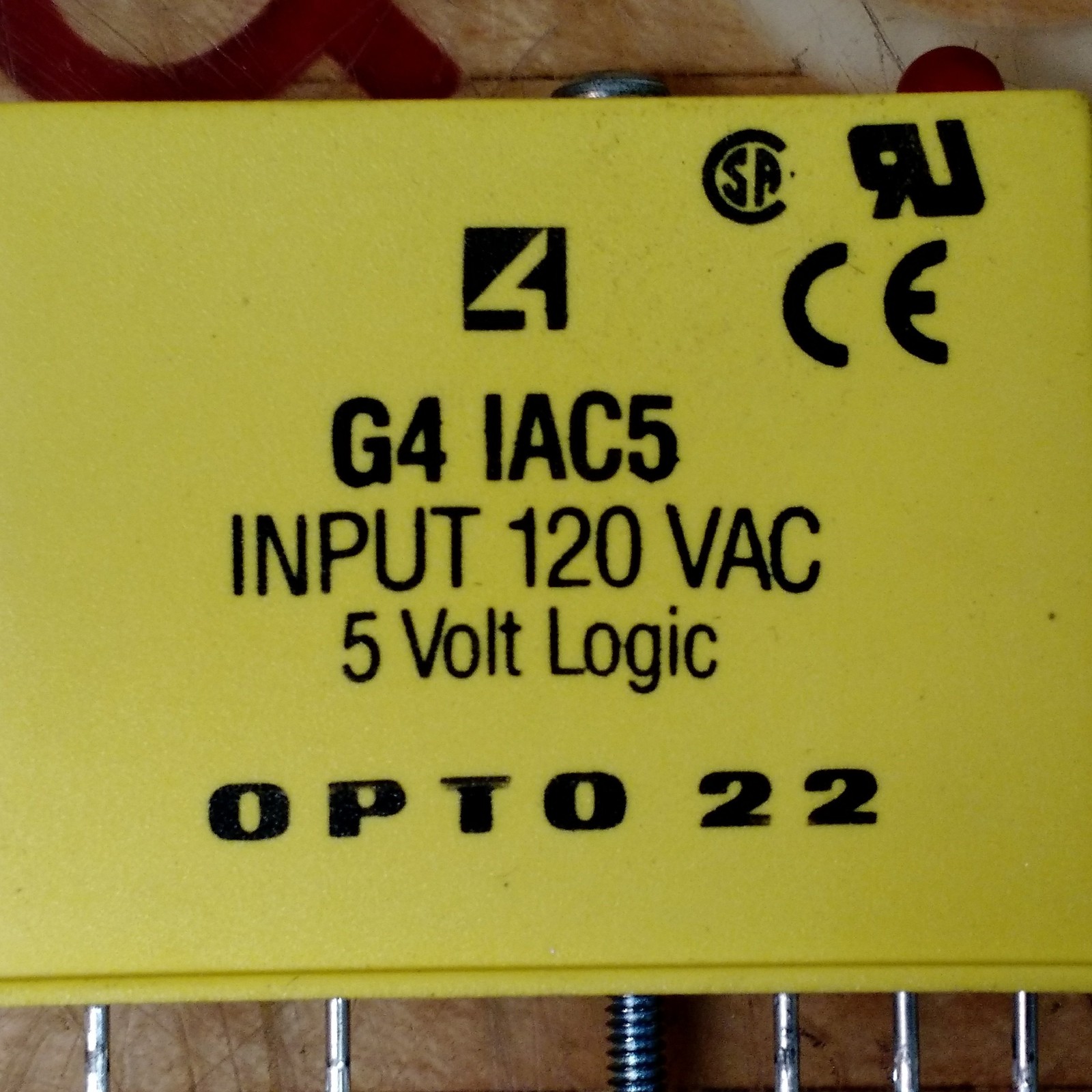 Opto 22 G4 IAC5 Input Module, 120VAC, 5 Volt Logic - USED