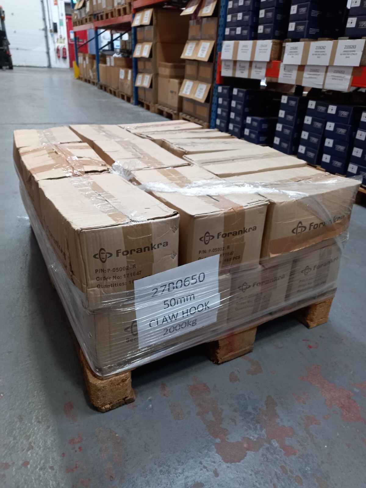320PCS Claw Hook - Claw Hook Only (50mm 2000KG Breaking Force)