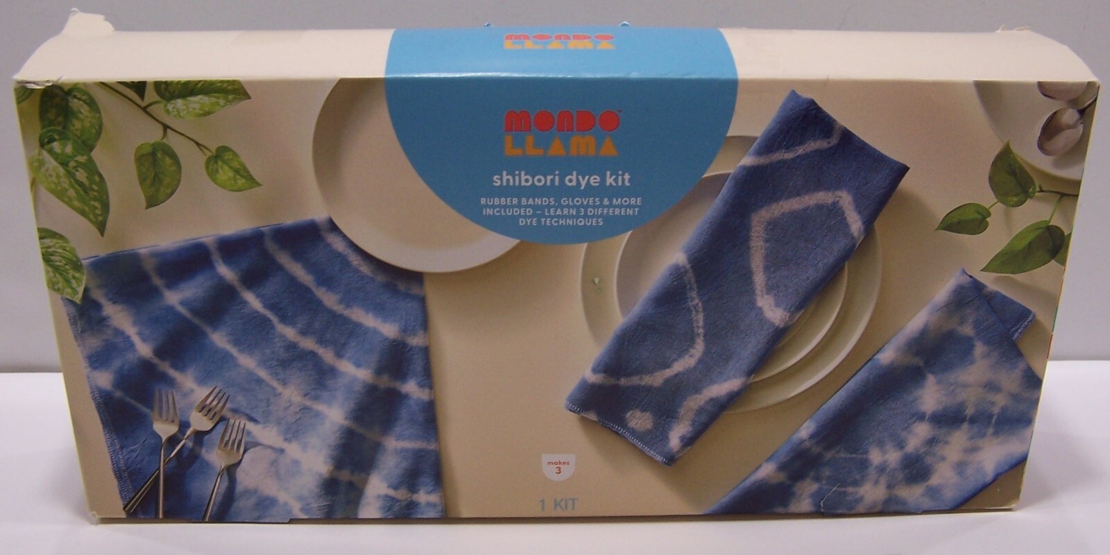 Mondo Llama Shibori Dish Towel Tie Dye Craft Kit - NEW