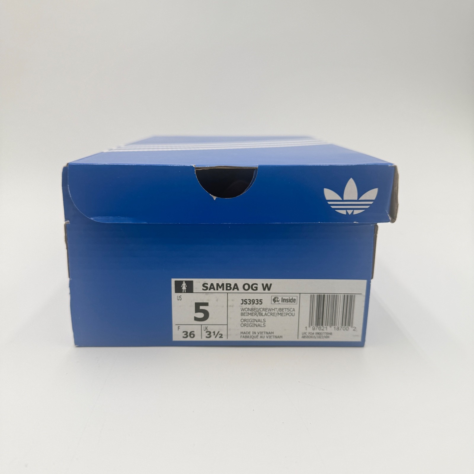 Adidas Women's Size 5 Samba OG Pony Hair Pack - Wonder Beige Better Scarlet
