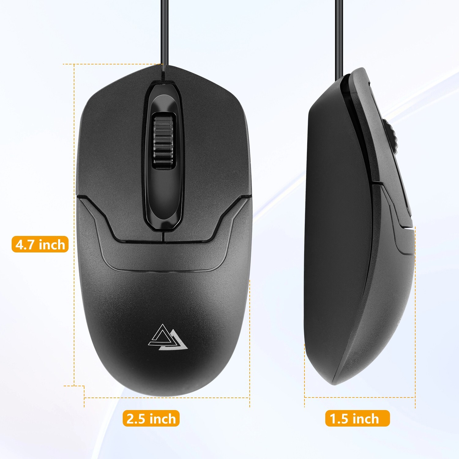 USB Mouse, Wired Optical Computer Mouse with Scroll Wheel,1000 DPI Plug and Play
