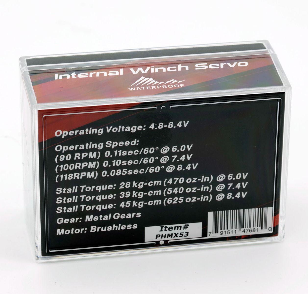 Powerhobby MX53 Internal Spool Winch Brushless Servo : RC4WD