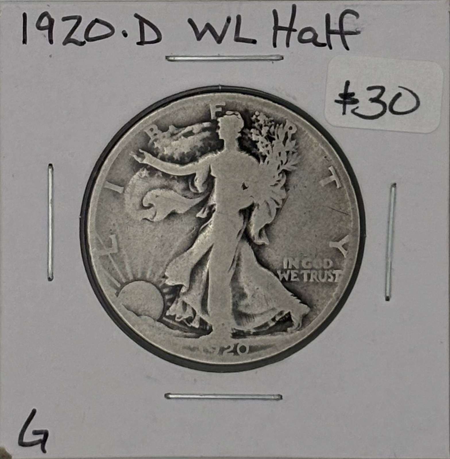 1920 D Half Dollars Liberty Walking