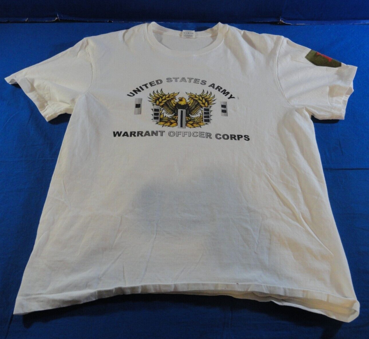 DISCONTINUED U.S. ARMY WARRANT OFFICER CORPS 1ST INFANTRY DIVISION SHIRT XL