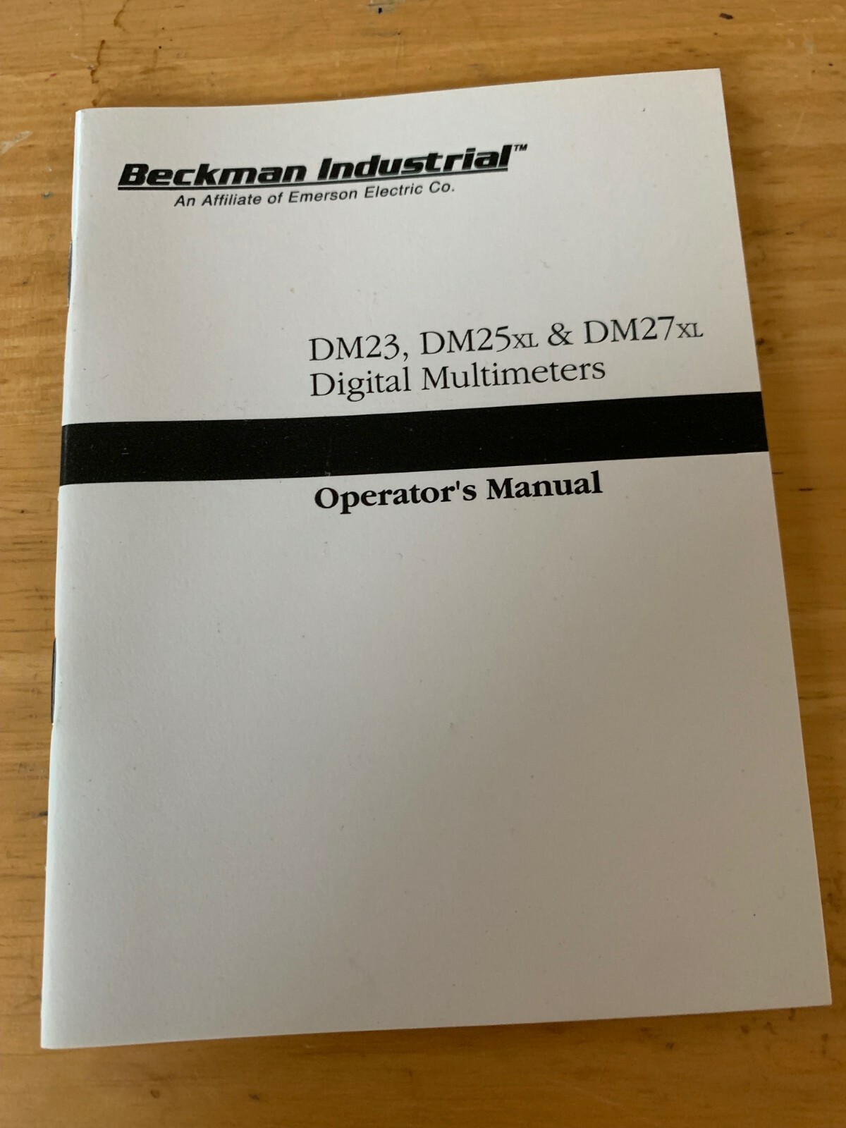 Beckman Ind. Models DM23, DM25XL, DM27XL Digital Multimeters Operators Manual