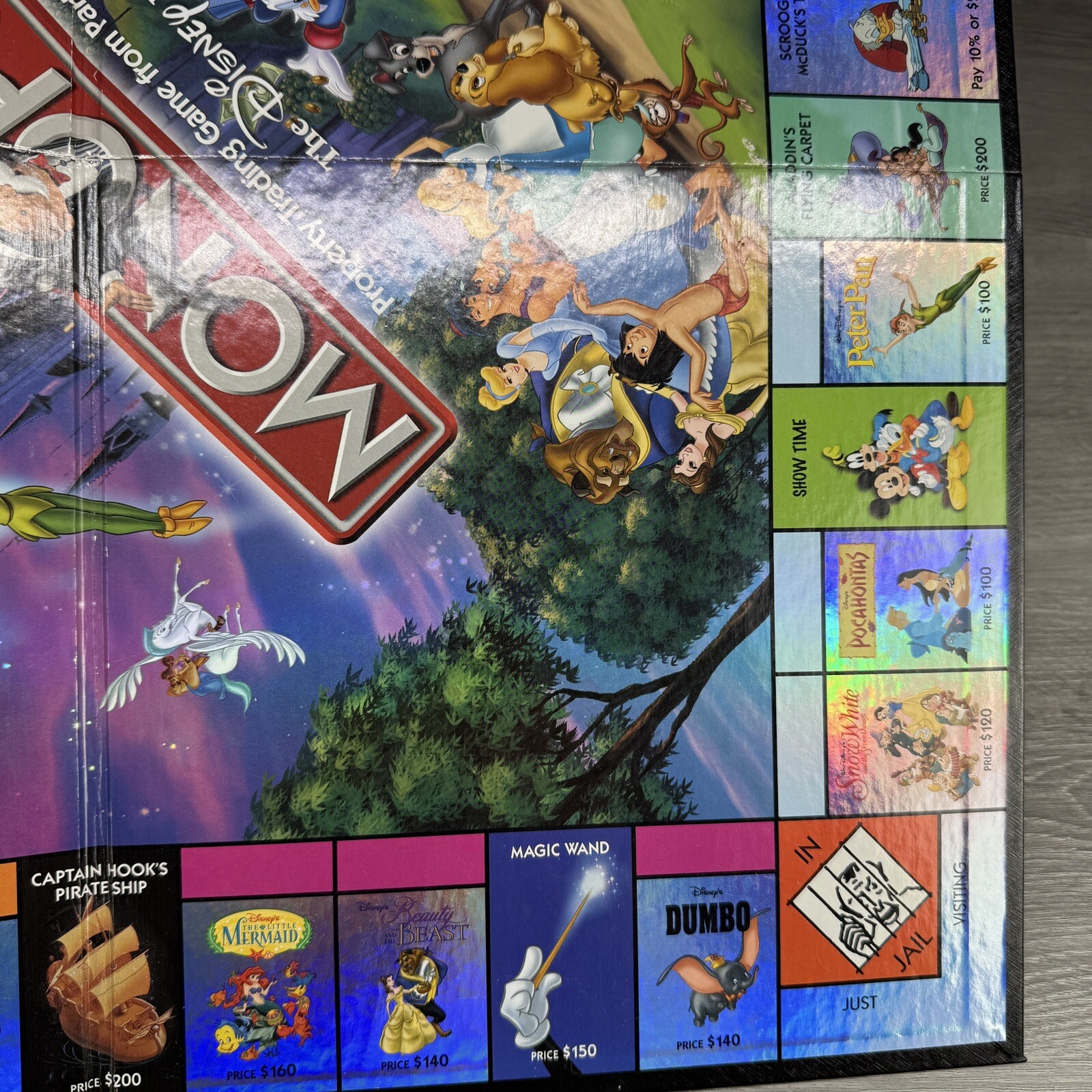Monopoly Disney Edition 2001 Replacement Game Board Only