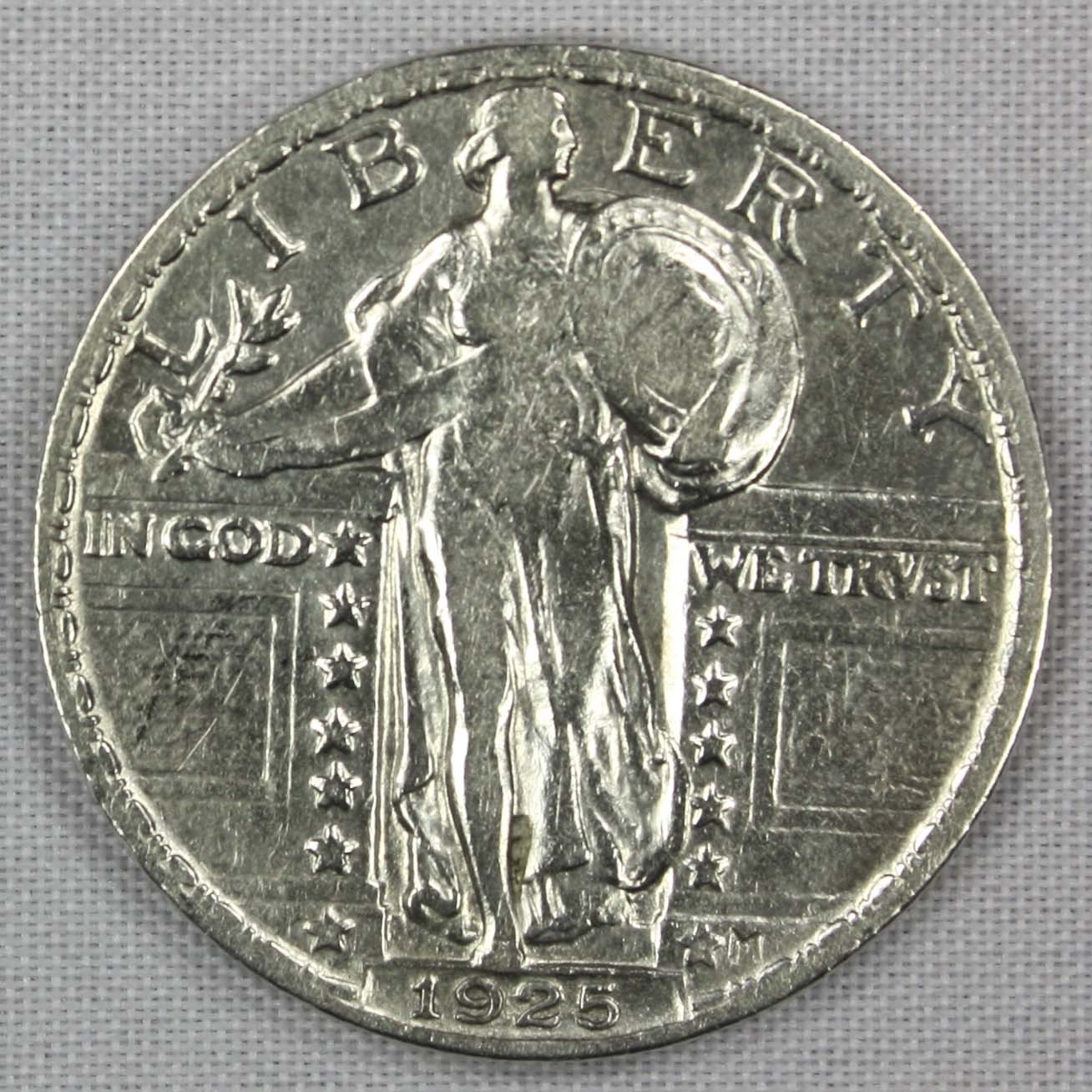 1925-p Standing Liberty Quarter.   High Grade (Inventory A)