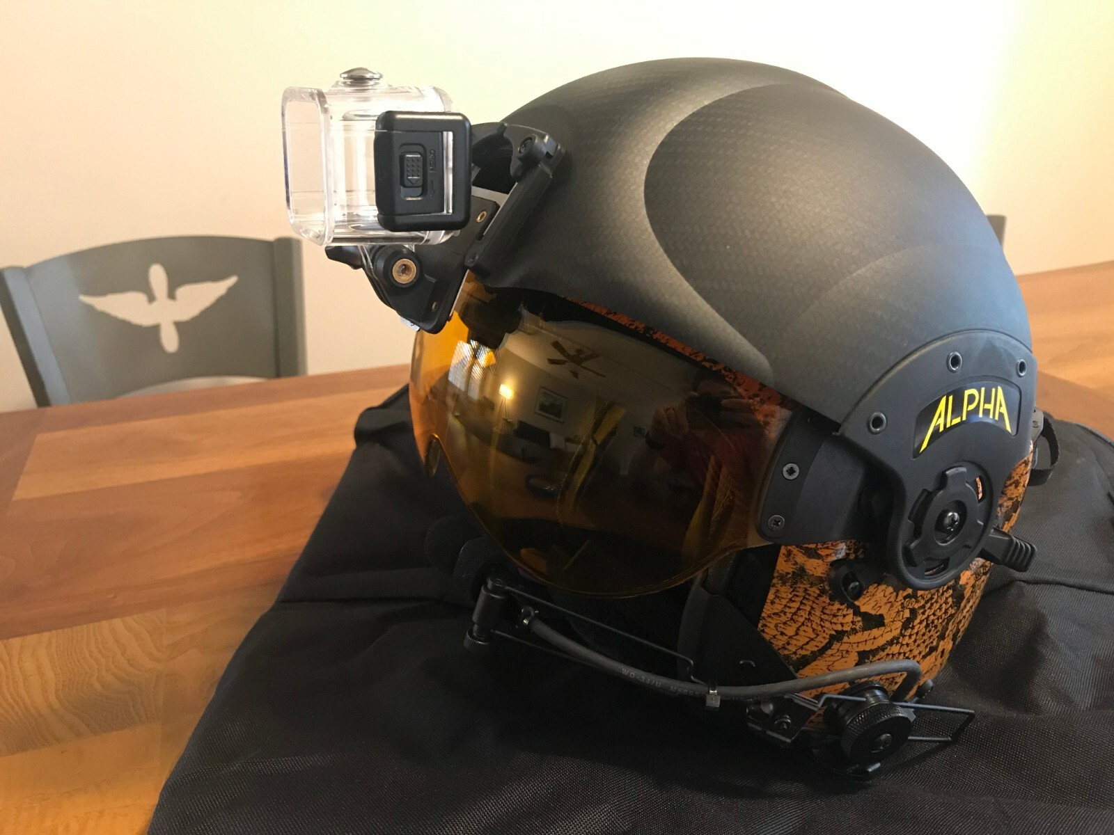 GoPro Mount for the Alpha Eagle Helmet NVG ANVIS Visor