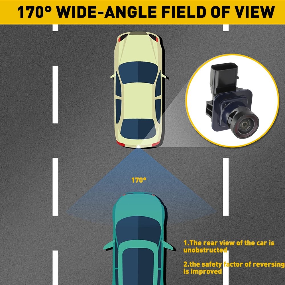 Rear View Reversing Backup Camera Replace For Ford Edge 2011-2014 Dt4T-19G490-Ab