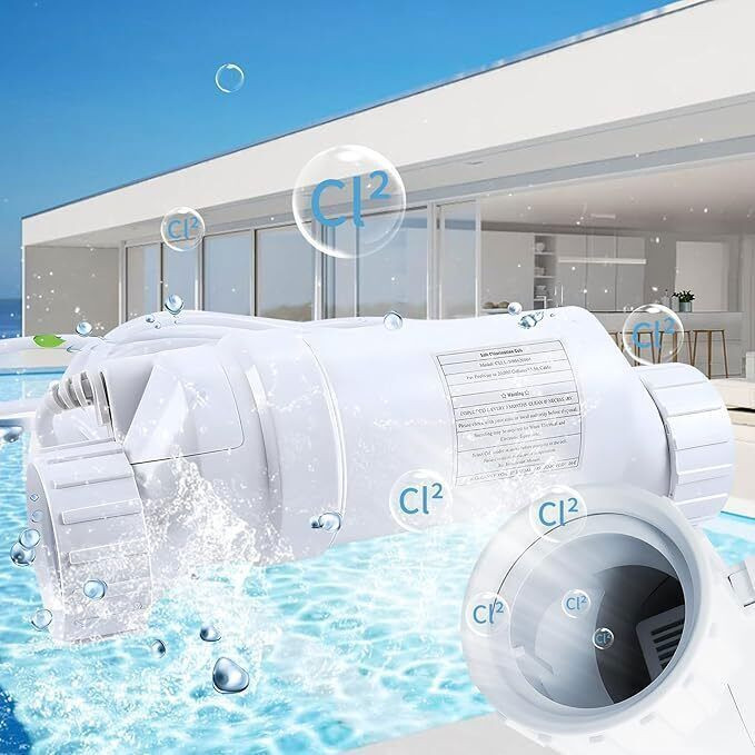 Salt Chlorine Generator Cell for Hayward T-Cell-5 Up to 20,000 Gallon Salt Water