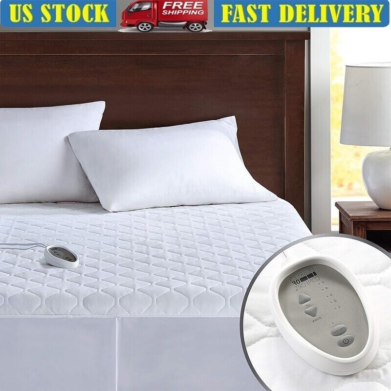 Heated Mattress Pad Twin XL Electric Bed Warmer Auto Shut Off 5 Heat Levels New