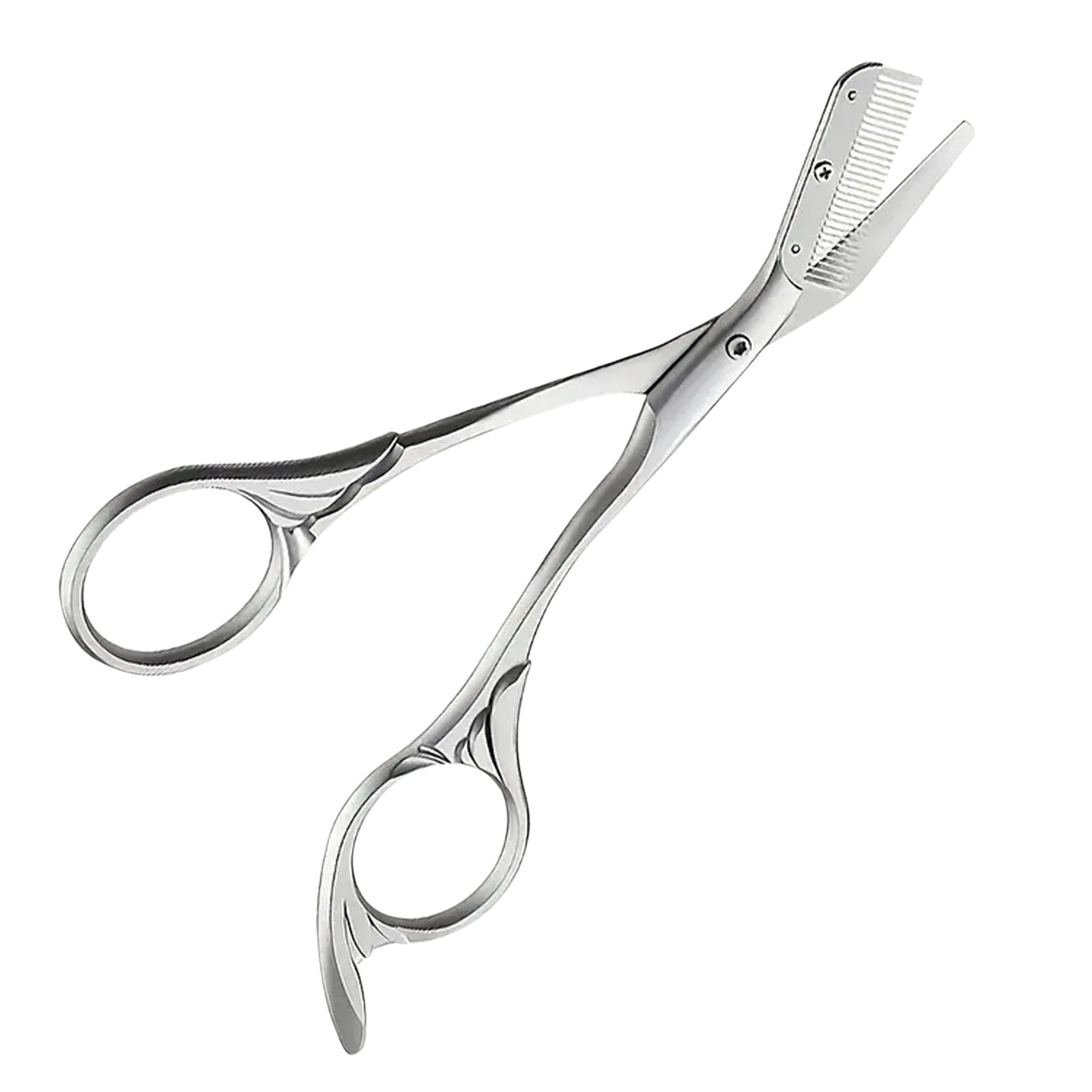 Stainless Steel Eyebrow Scissors with Comb - Precision Brows Grooming Tool