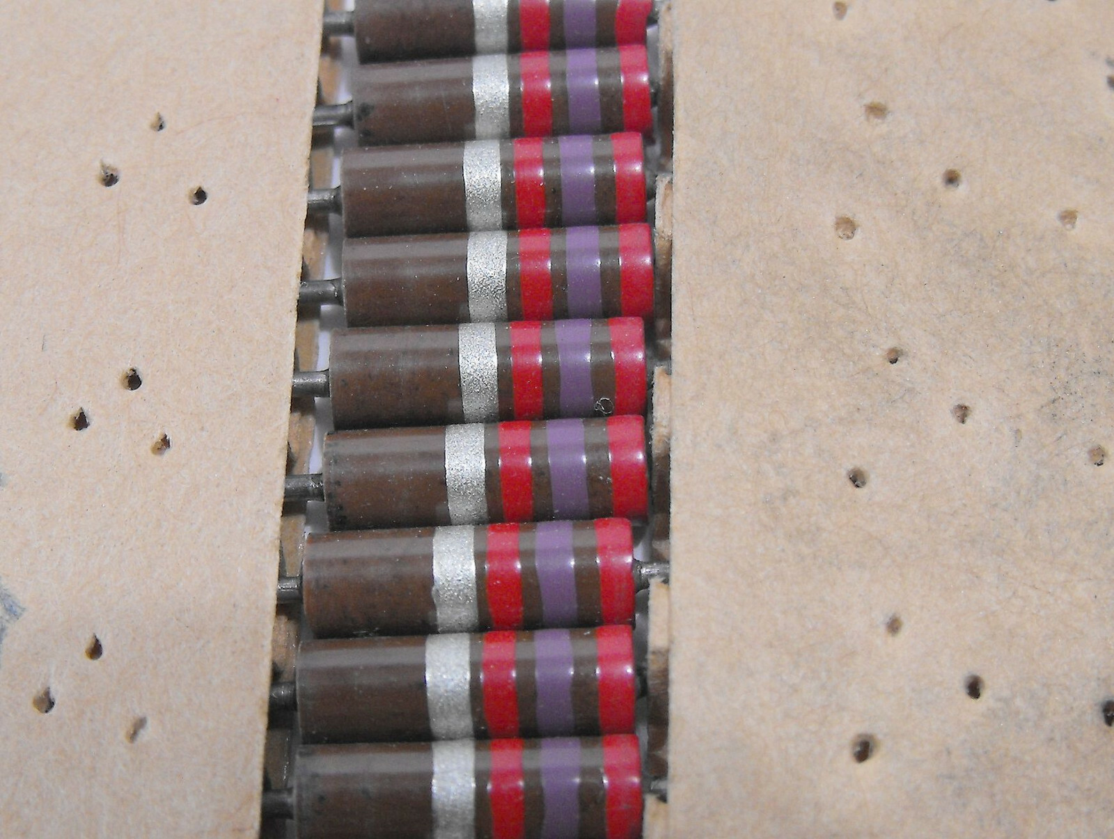 2.7K OHM 2,700 1/2 WATT QTY-2 ALLEN BRADLEY 10% TUBE AMP CARBON RESISTORS