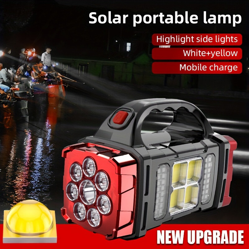 150 Lumens Dual Light Source Portable Solar Flashlight