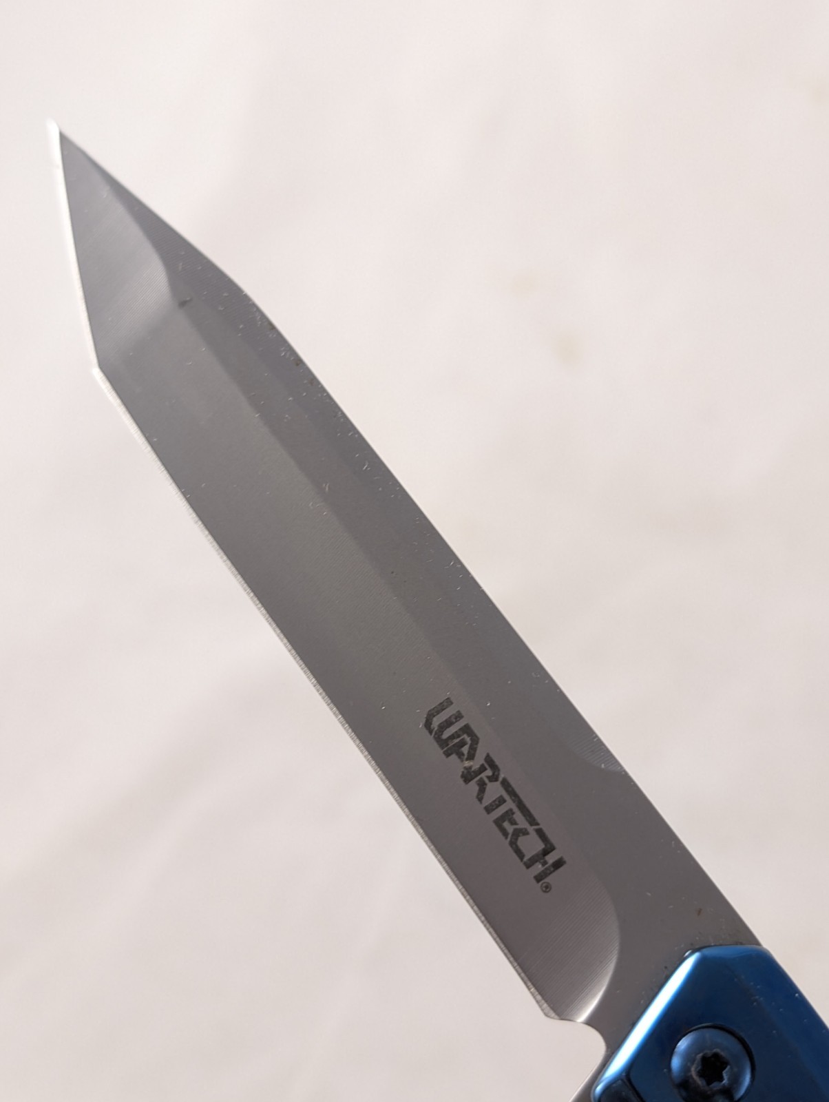 Spring Assist Folding Knife WARTECH Tanto Blade Tactical Blue