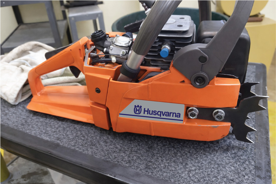 Husqvarna 346XP Silver Brake Label Chain Saw 1 Pair of Stickers P342