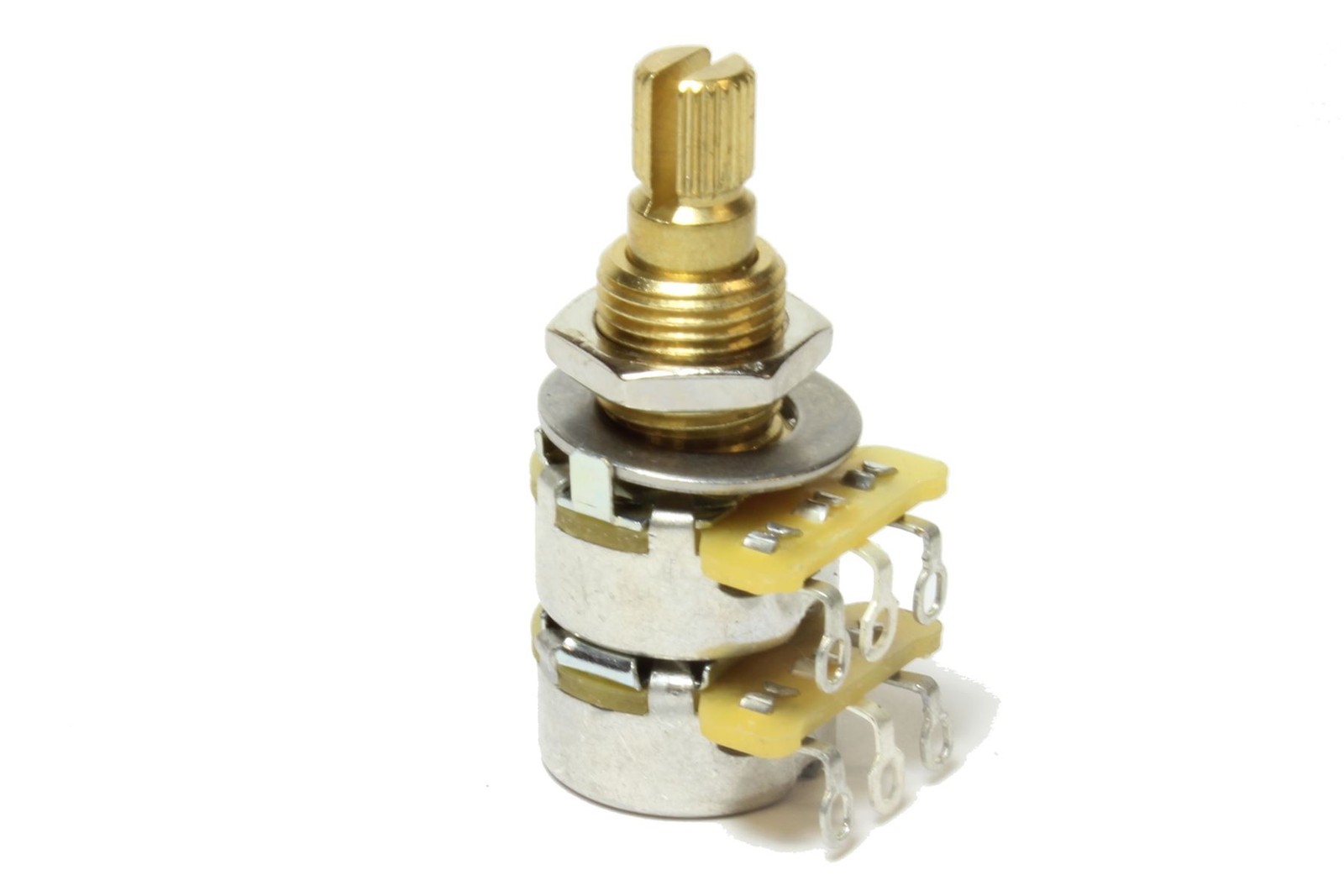 CTS 500K Balance-Blend w/ Center Detent Linear Split Shaft Pot Fine Spline Pot