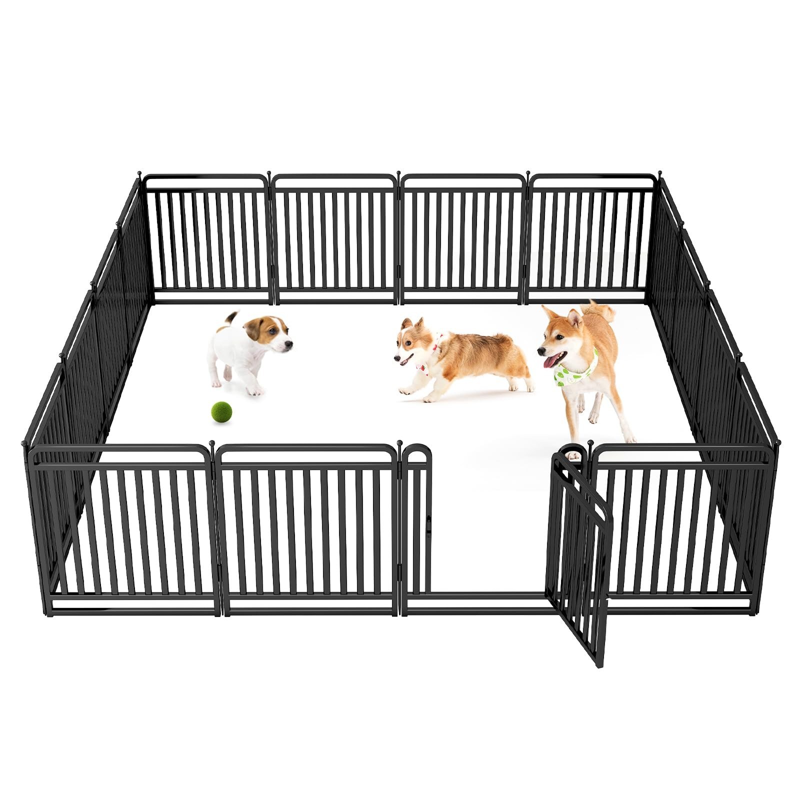 New Thickened Version Dog Playpen, 32 Inch Dog Fences for The Yard, Portable ...