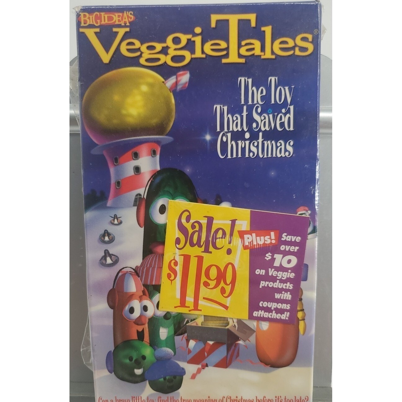 Sealed Vintage VeggieTales The Toy That Saved Christmas VHS 1996 Big Idea New