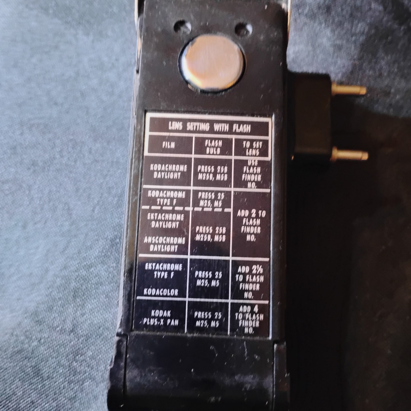 Vintage Argus Flash Gun Unit with Test Light & Exposure Dial - Untested