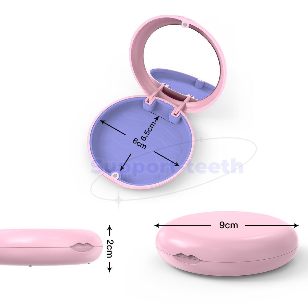 Dental Retainer Box Orthodontic Denture Storage Container Mouth Guard Organizer