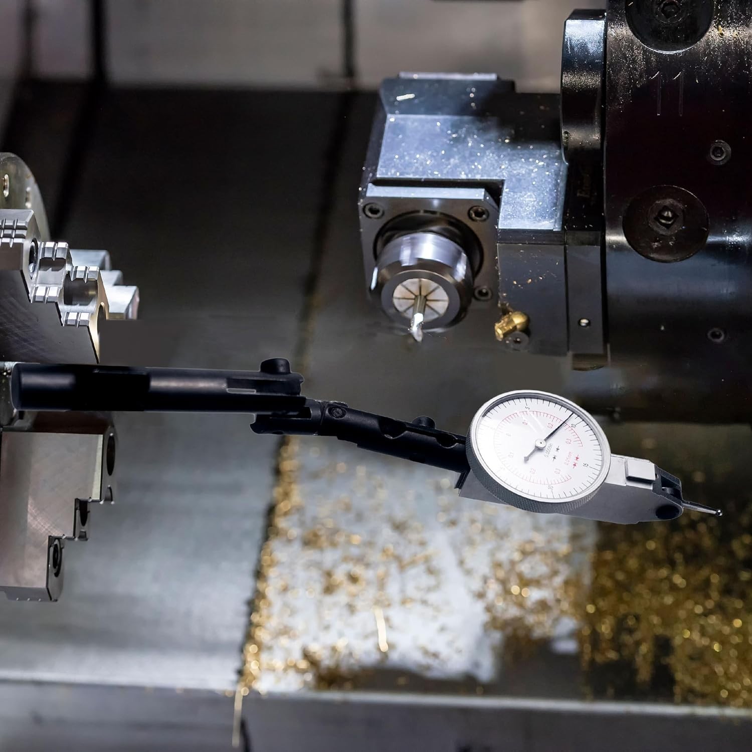 Versatile 3-Joint Dial Indicator Holder for Accurate Measurements - 5.5" Long