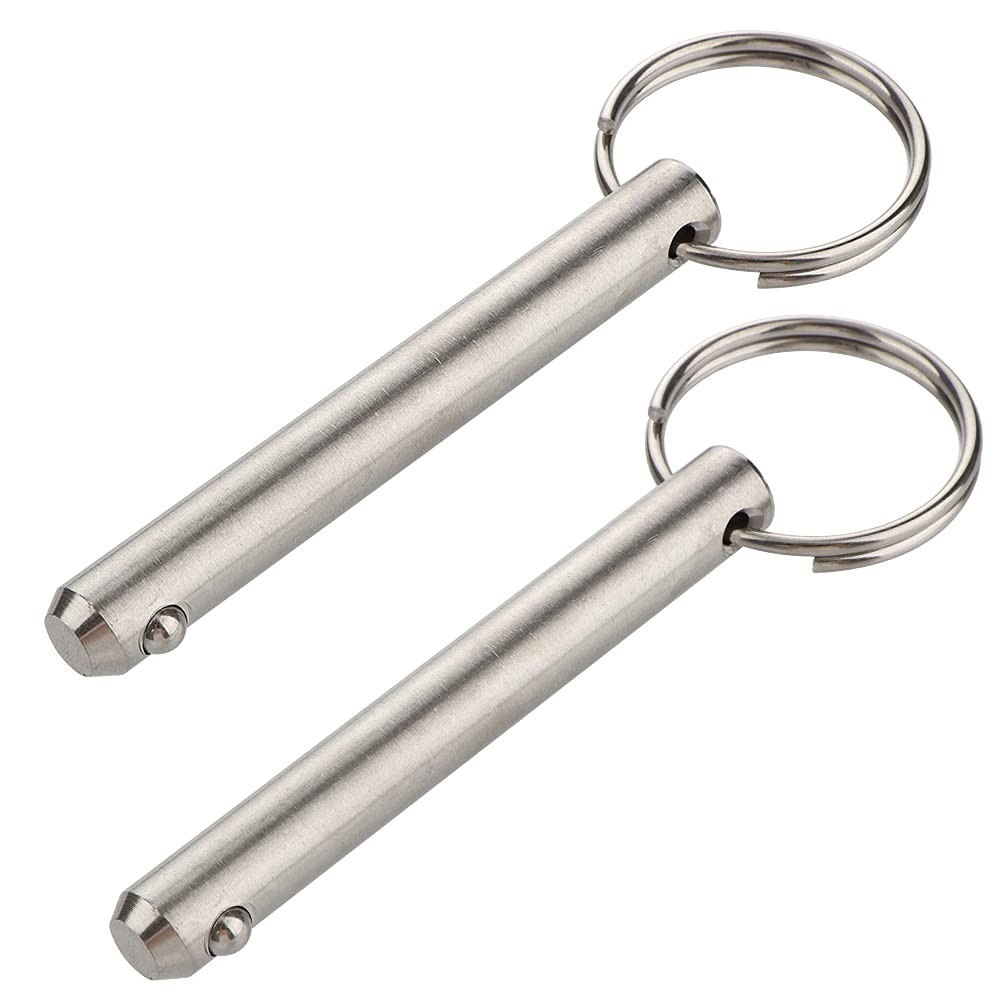 2 Pcs Large Quick Release Pins Diameter 3/89.5mm Usable Length 2.461mm Ove