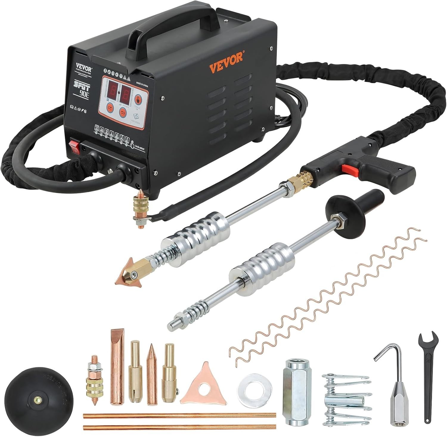 VEVOR 90E Stud Welder Dent Repair Kit, Professional Dent Removal with 110V Spot